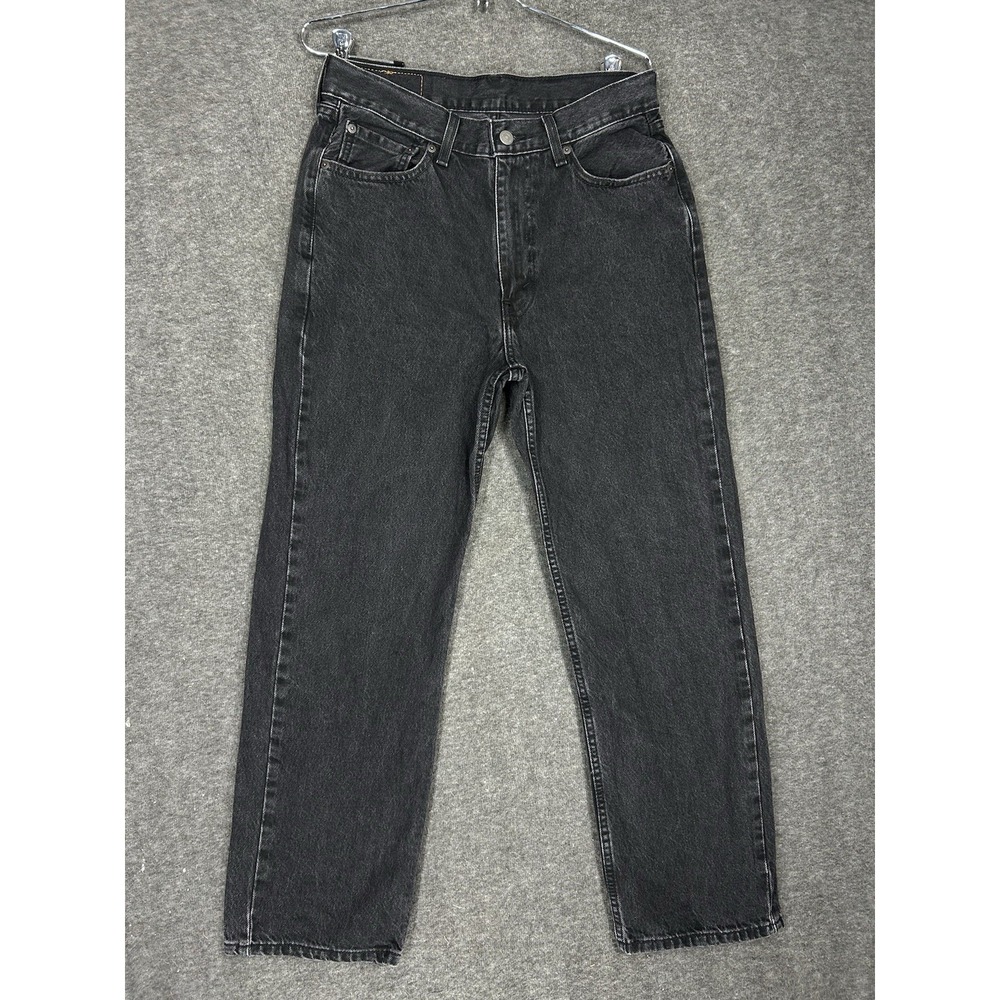 Levi's 565 Loose Fit Jeans Mens 30x30 (fits 30x29) Black Baggy Skater‎ Grunge